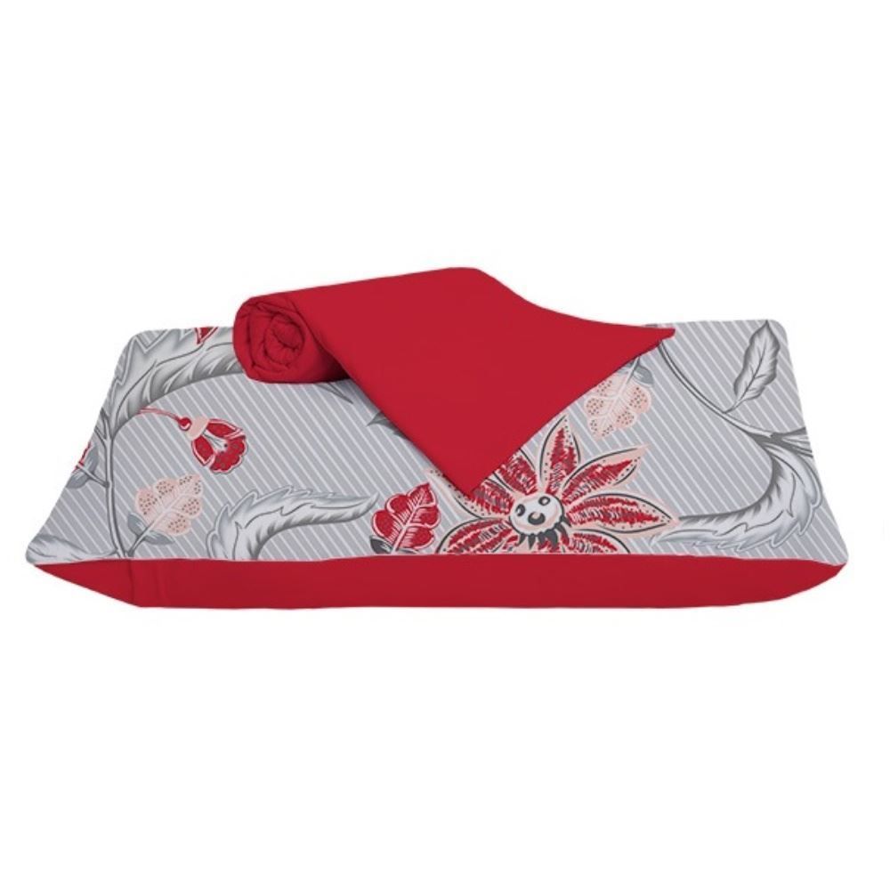 Jogo De Cama Solteiro Malha 100% Algodão Solecasa 2 Pçs - Stella Carmim