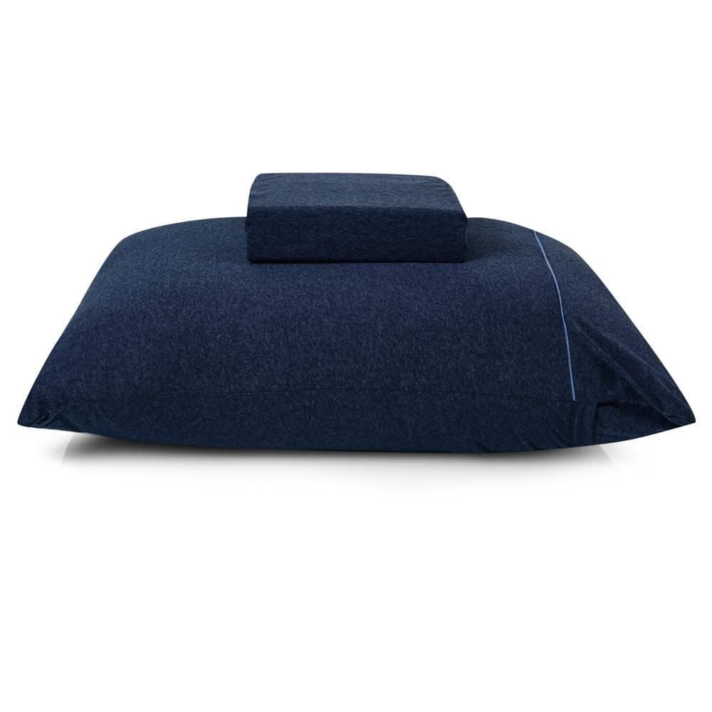 Jogo De Cama Solteiro 2 Peças Mescla Urban Confort - Mar Noturno Azul