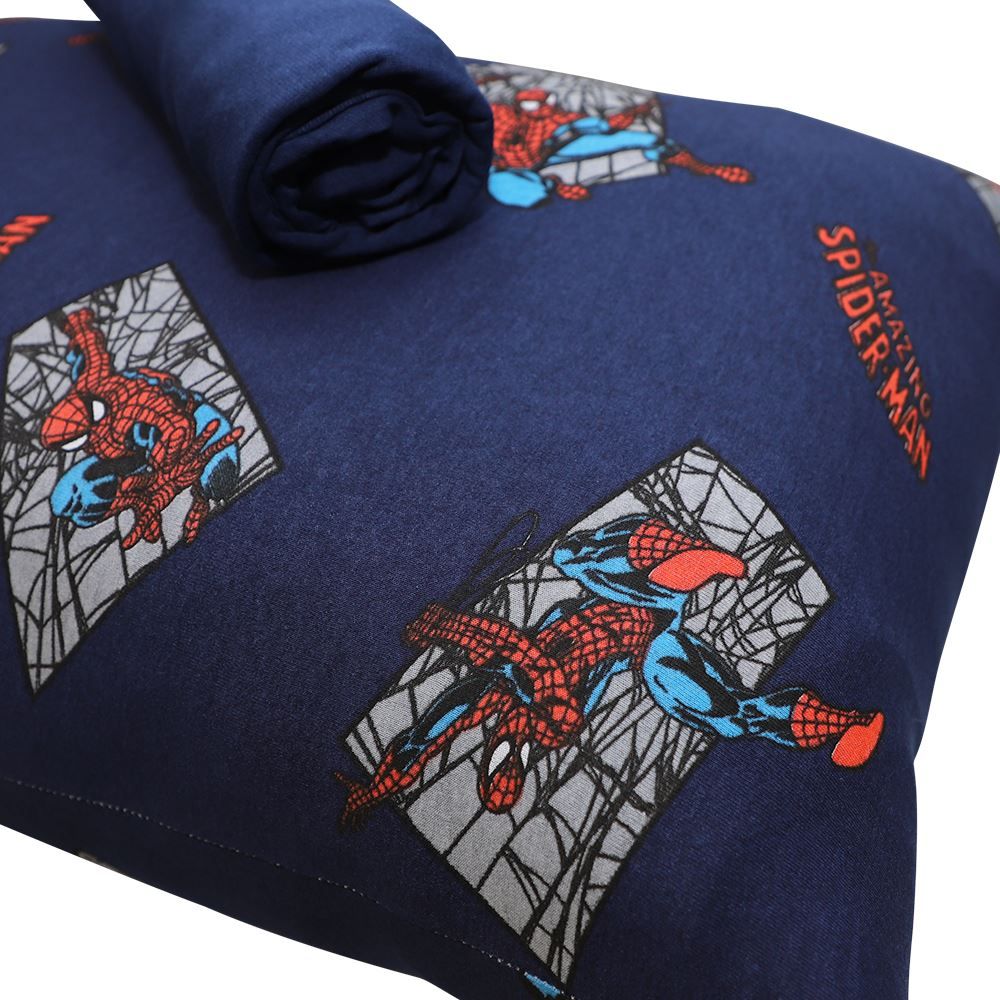 Jogo De Cama Solteiro Marvel Portallar 2 Pçs - Spider Amazing Profundo