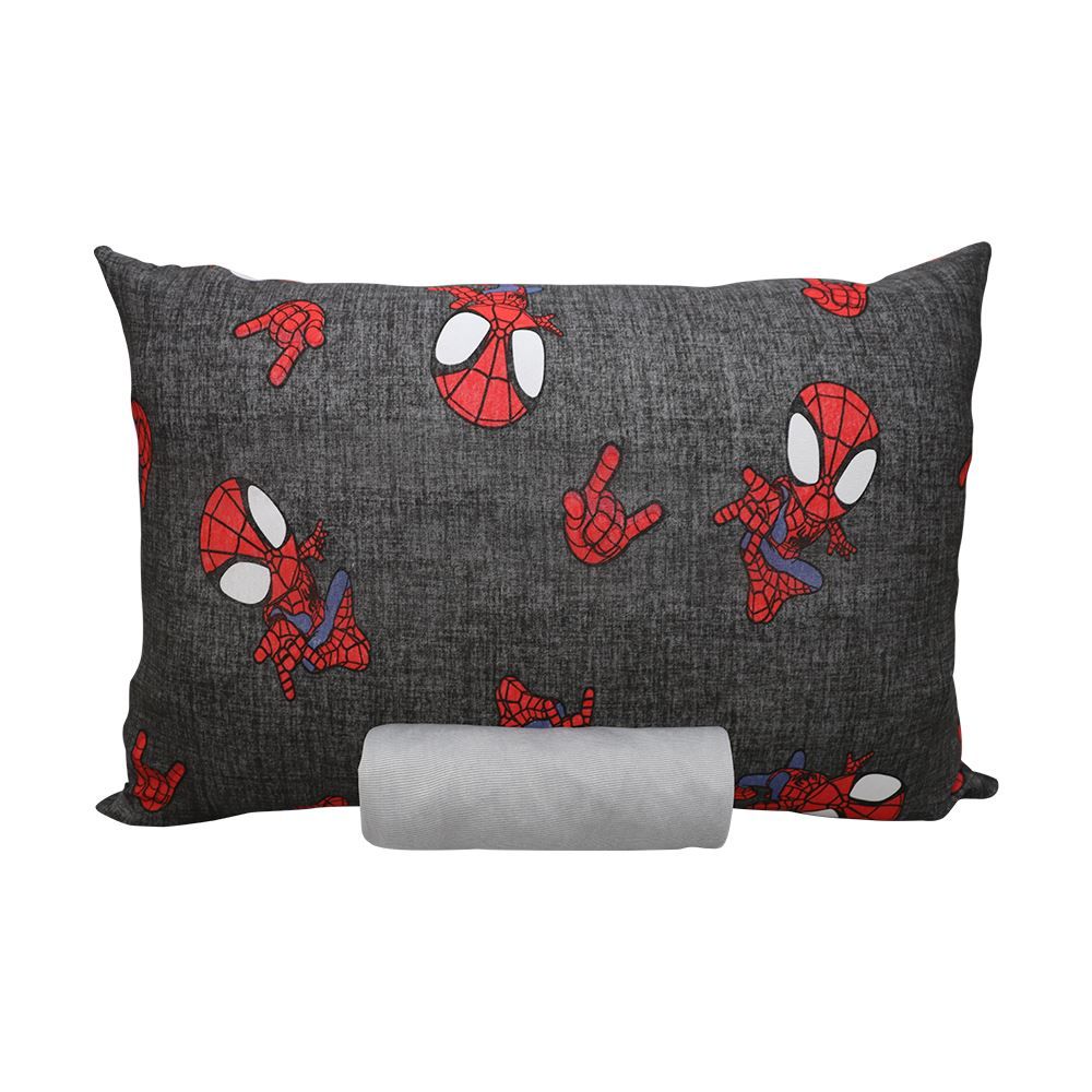 Jogo De Cama Solteiro Marvel Portallar 2 Pçs - Spidey Textura Cinza