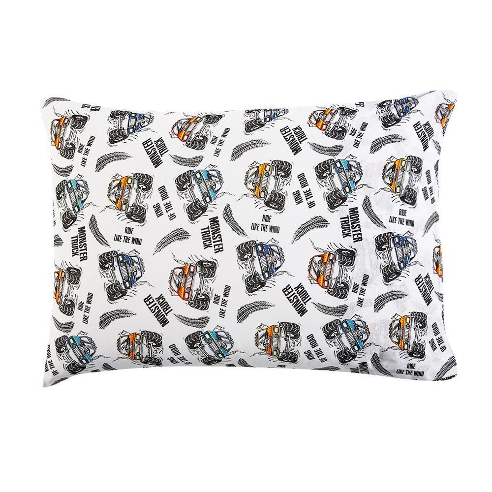 Jogo De Cama Solteiro Kids Malha Solecasa By Havan Kids 2 Pçs - Truck Road Cinza