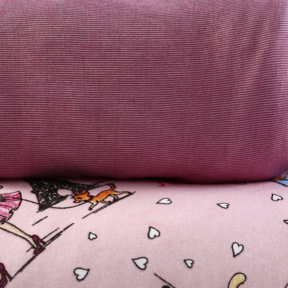 Jogo De Cama Solteiro Kids Malha Solecasa By Havan Kids 2 Pçs - Friends in Paris