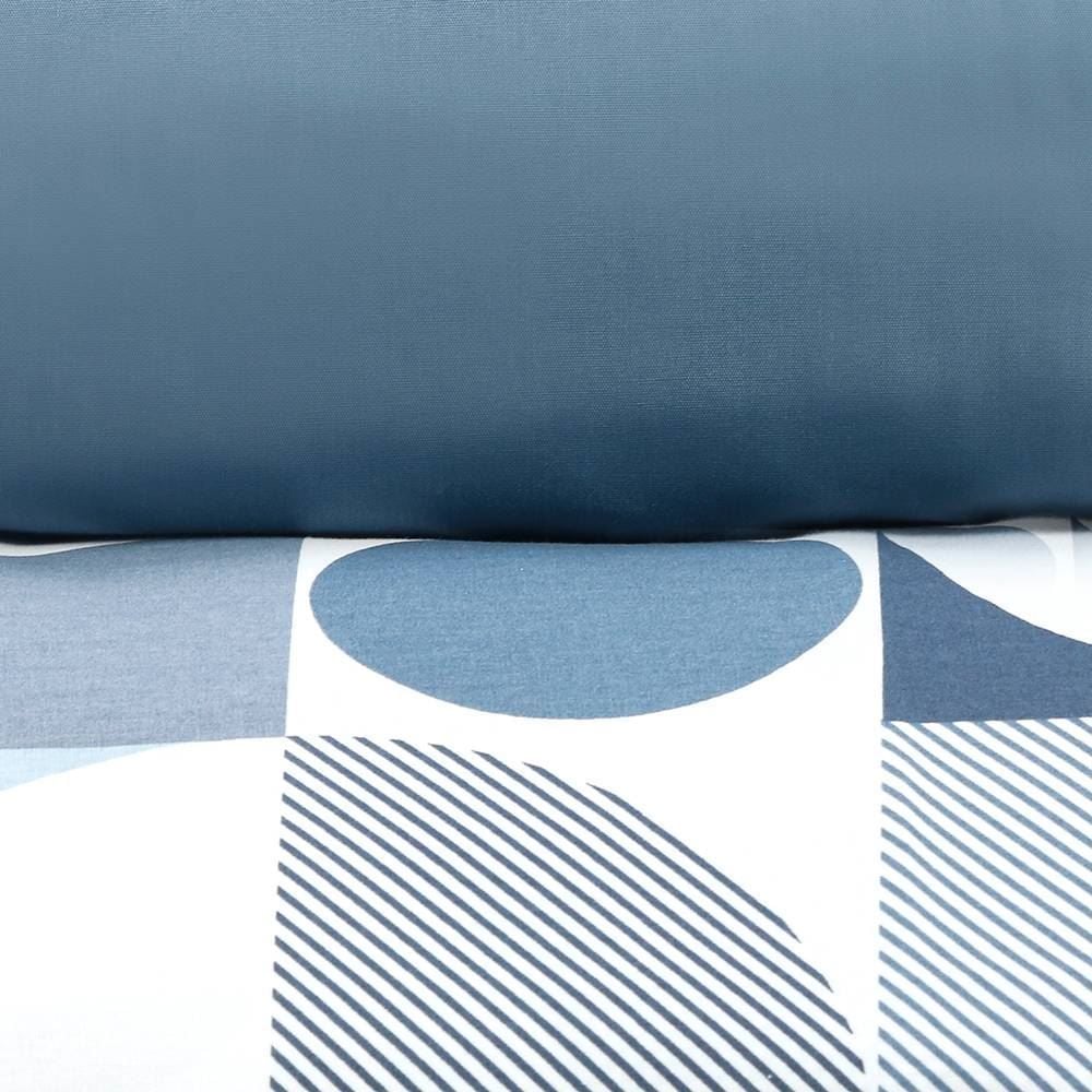 Jogo De Cama Solteiro Percal Buona Fortuna 3 Pçs - Lorenzo Azul