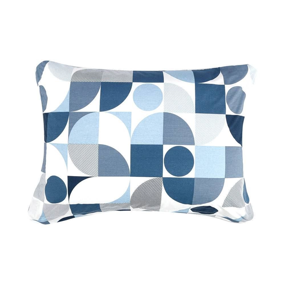 Jogo De Cama Solteiro Percal Buona Fortuna 3 Pçs - Lorenzo Azul