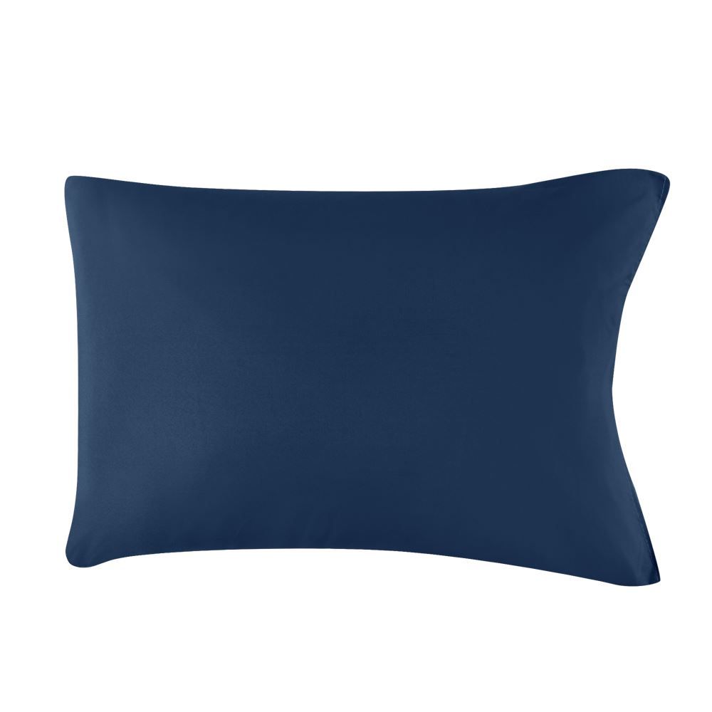 Jogo De Cama Solteiro Micro Percal Liso Havan Casa 3 Peças - Azul Marinho