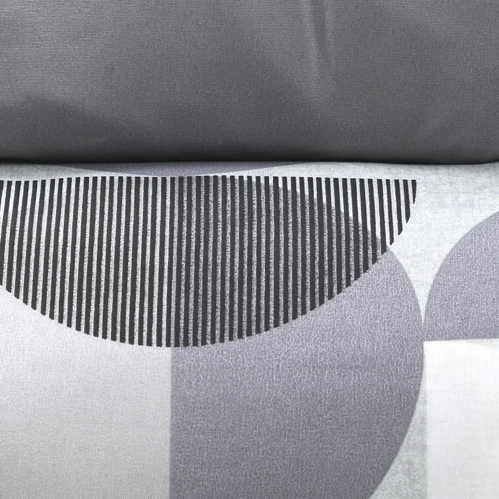 Jogo De Cama Solteiro Microfibra Havan Casa 3 Peças - Luccius Geo Cinza