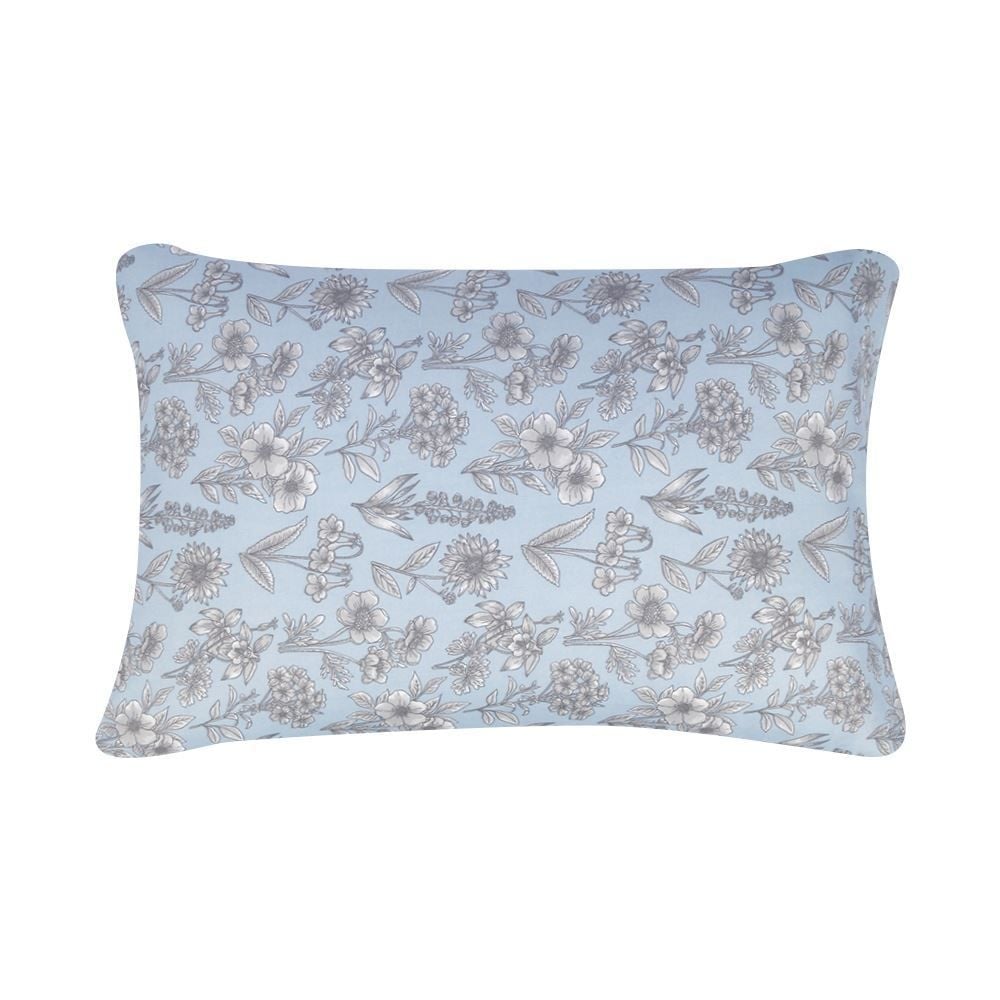 Jogo de Cama Solteiro Micropercal Havan Casa 3 pçs - Blossom Flowers Azul
