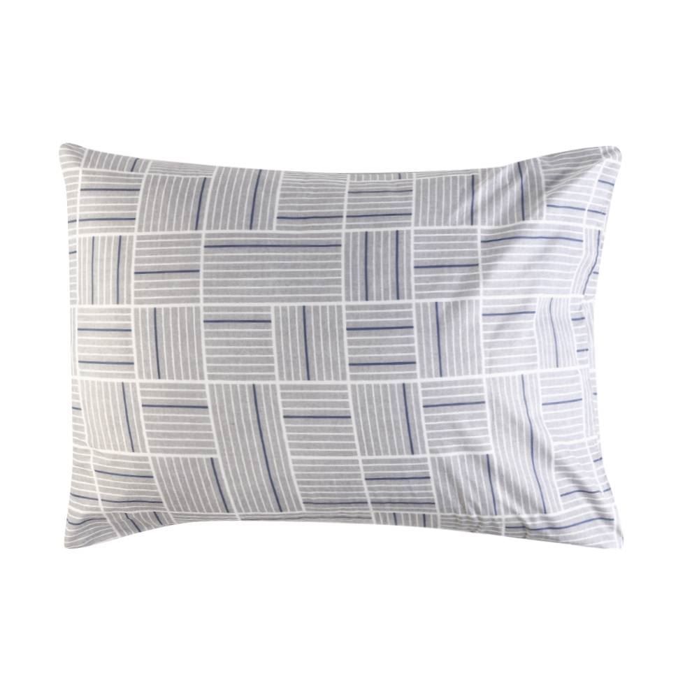 Jogo De Cama Solteiro Micropercal 180 Fios Havan Casa 3 Pçs - Detroit Geo Cinza