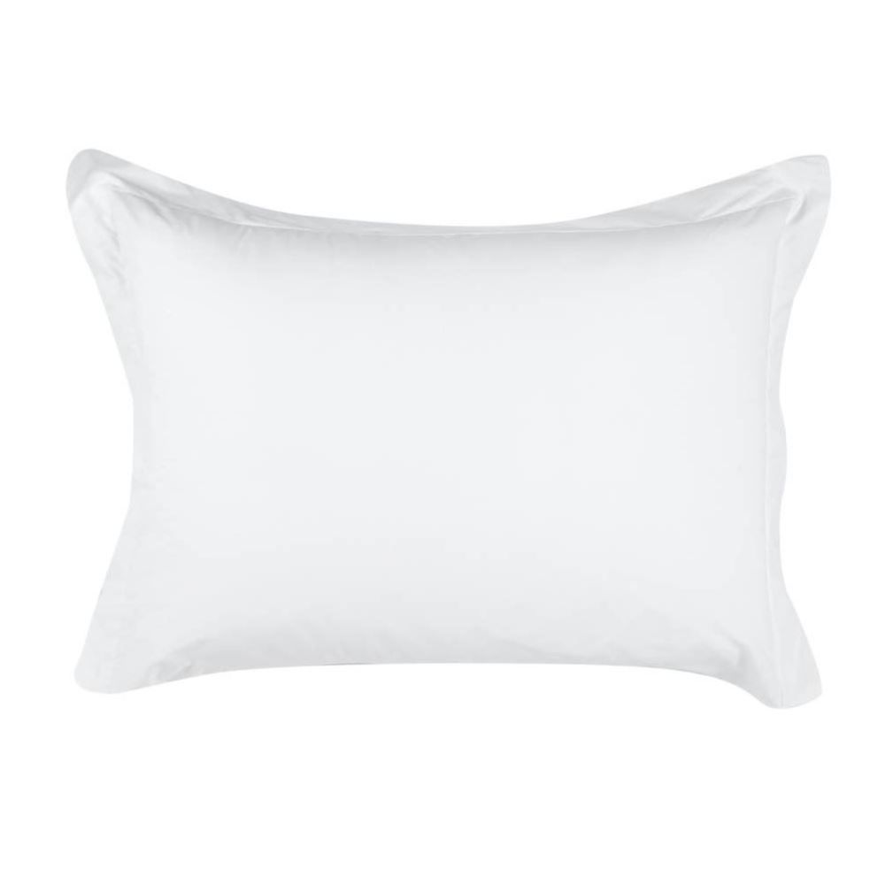 Jogo de Cama Solteiro Percal Buona Fortuna 2 pçs - Branco Liso