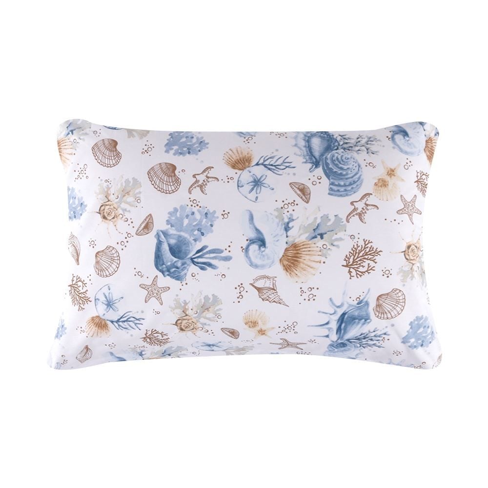 Jogo de Cama Solteiro Percal Buona Fortuna 2 pçs - Acqua Azul