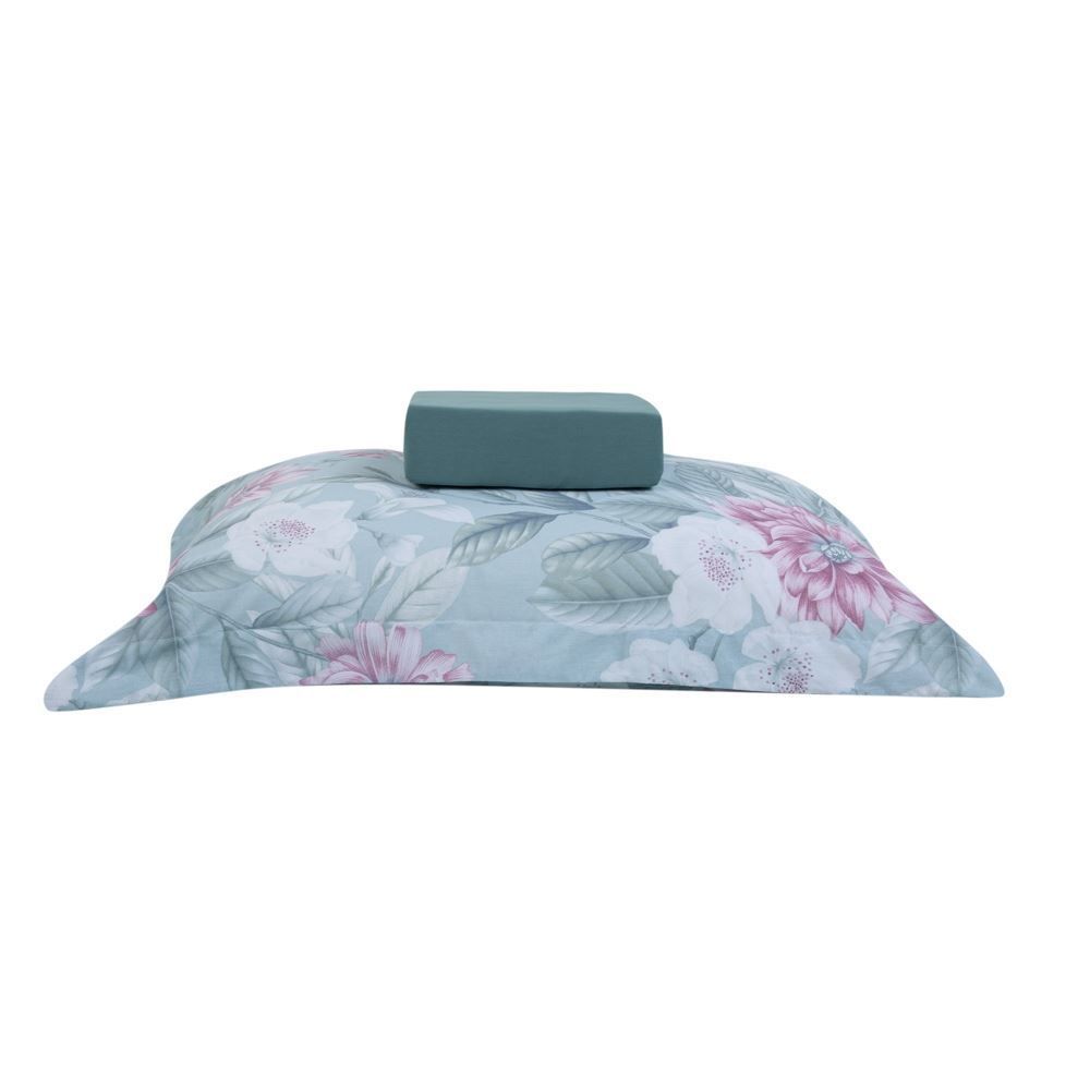 Jogo de Cama Solteiro Percal Buona Fortuna 2 pçs - Isis Verde