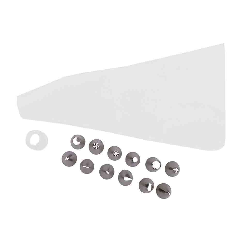 Kit De Confeiteiro 14 Peças Finecasa - Prata