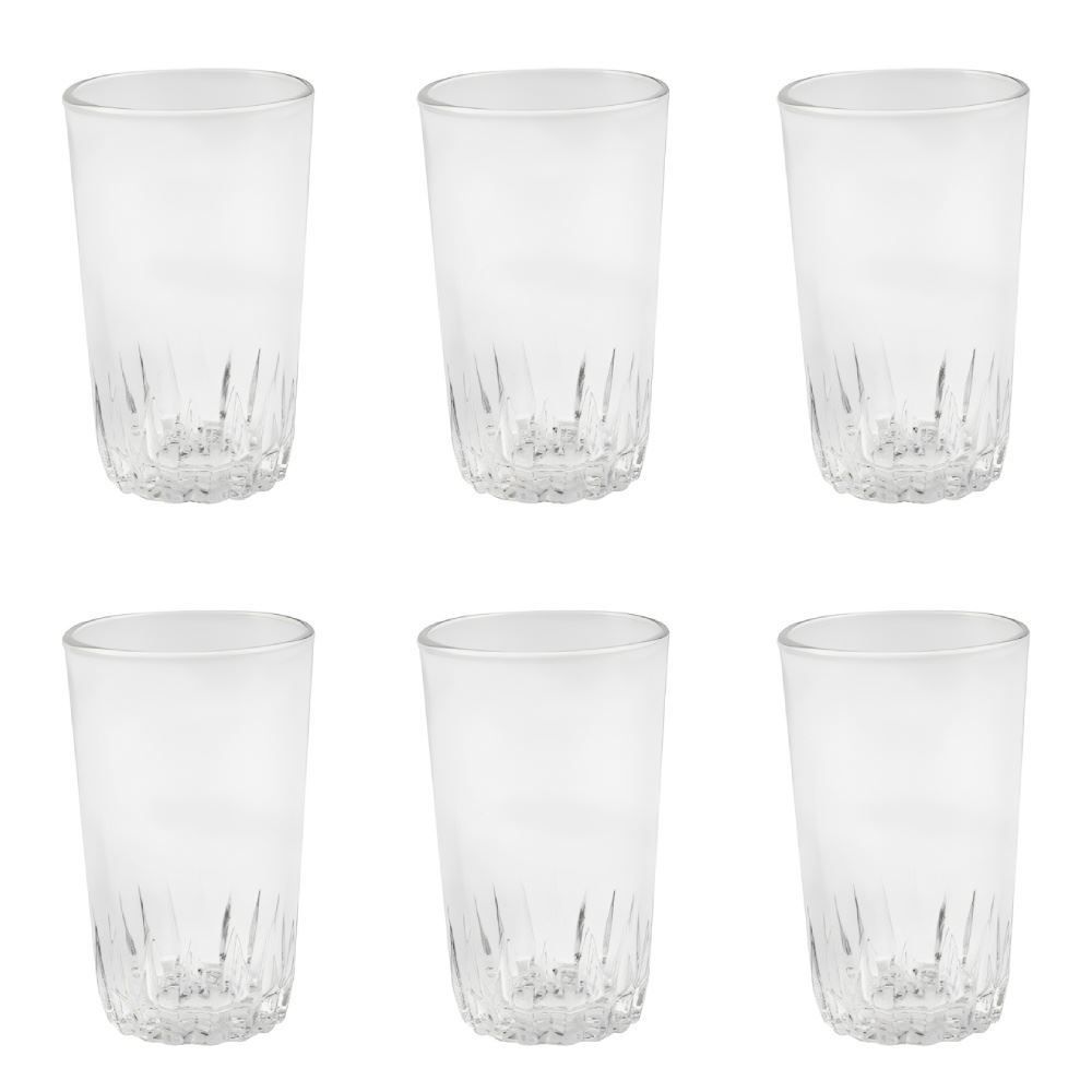 Jogo de Copos de Vidro Veneza 320Ml Havan Casa - 6 Peças