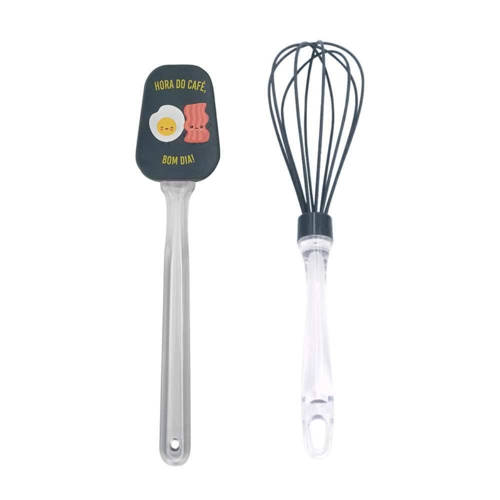 Jogo De Espátula E Fouet De Silicone Bom Dia Havan Casa - 2 Peças