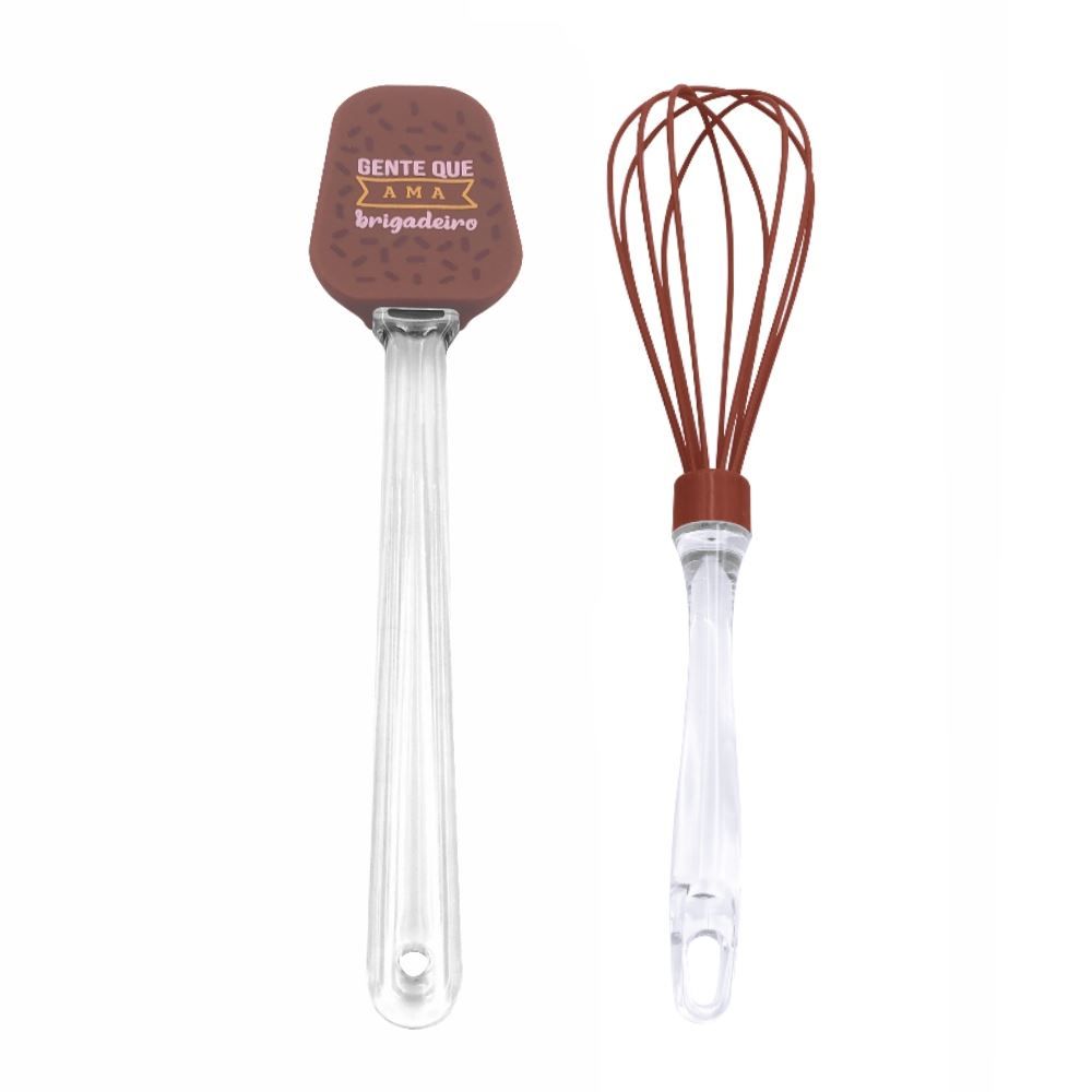 Jogo De Espátula E Fouet De Silicone Brigadeiro Havan Casa 2 Peças - Brigadeiro