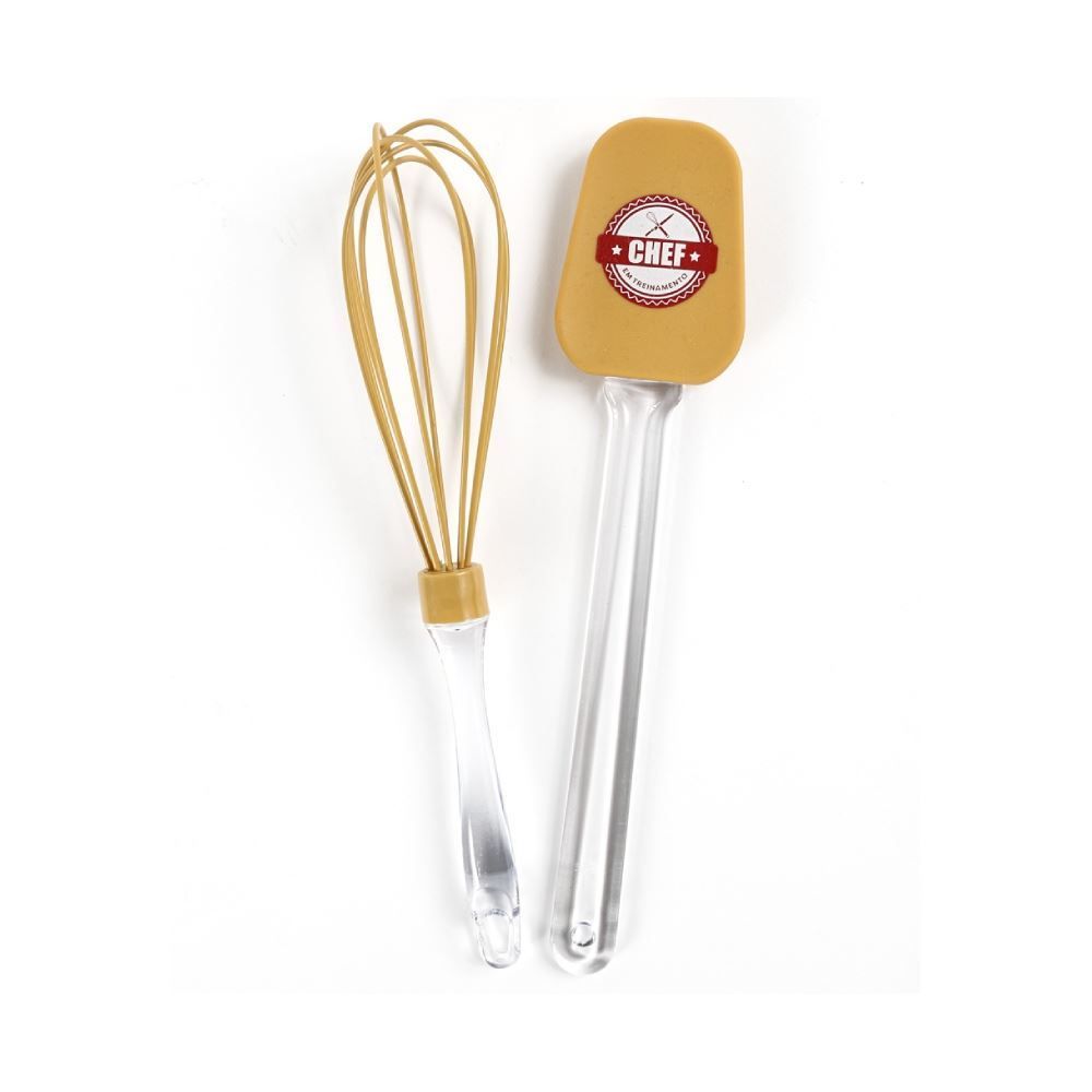 Jogo De Espátula E Fouet De Silicone Chef Havan Casa 2 Peças - Chef Em Treinamento