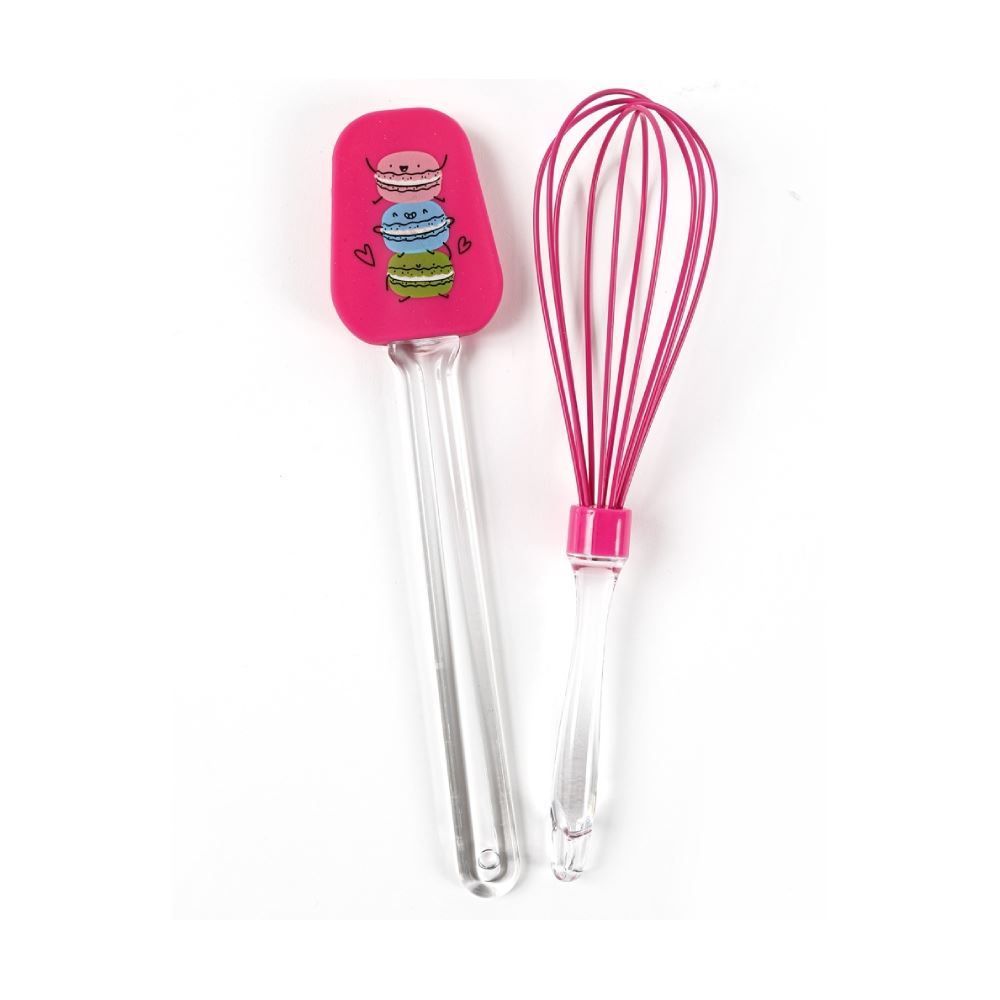Jogo De Espátula E Fouet De Silicone Macarons Havan Casa 2 Pçs - Rosa