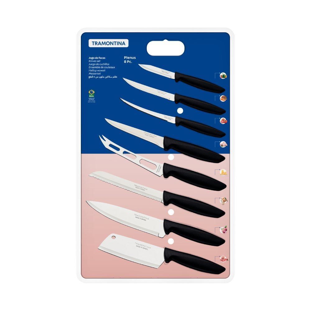 Jogo De Facas Plenus Tramontina - 8 Peças