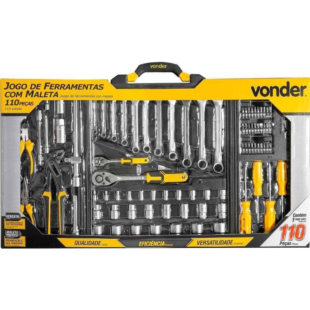 Jogo De Ferramentas 110 Peças Vonder