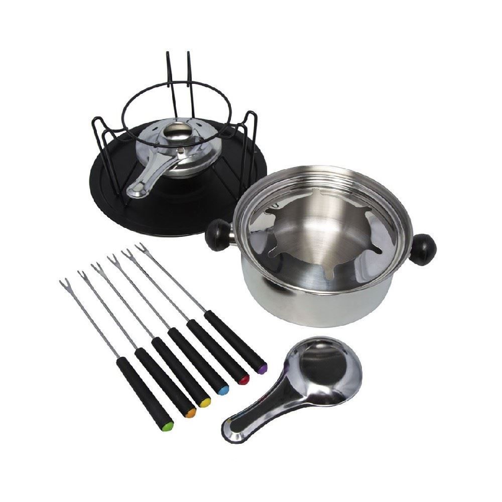Jogo De Fondue Inox Casita - 11 Peças