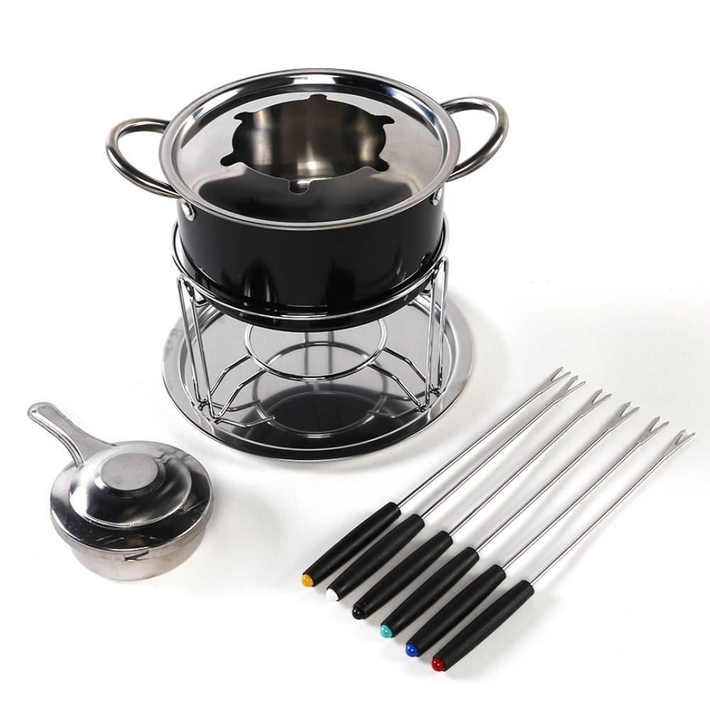 Jogo De Fondue Preto Havan Casa - 11 Peças