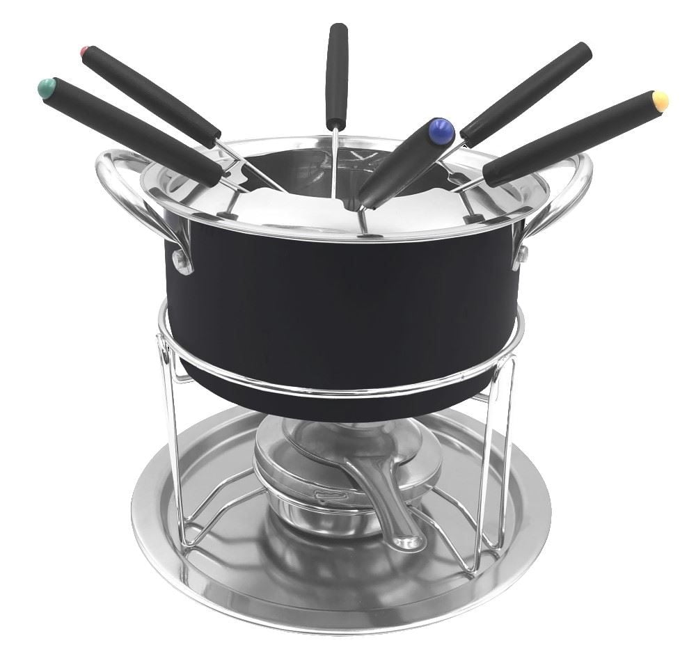 Jogo de Fondue Preto Havan Casa - 11 Peças