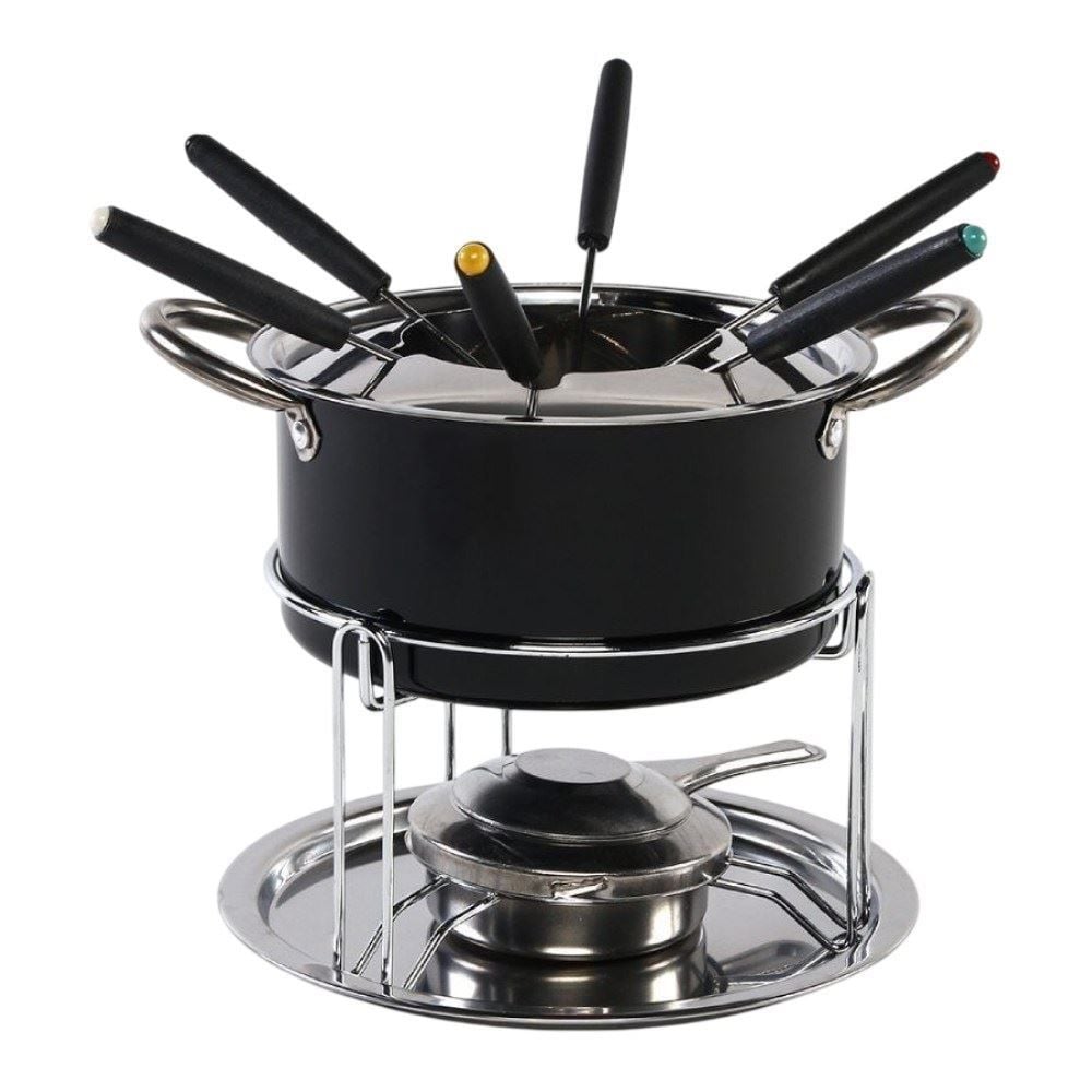 Jogo de Fondue Preto Havan Casa - 11 Peças