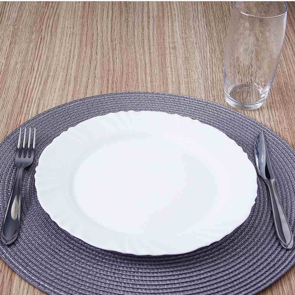 Aparelho De Jantar Opaline Pétala Com Copos Nadir 16 Peças - Branco