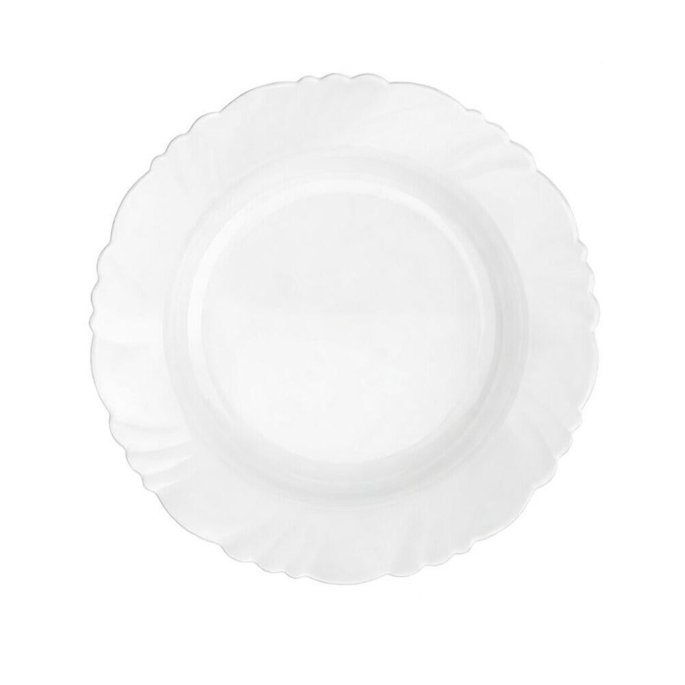 Aparelho de Jantar Opaline Pétala com Taças Nadir 16 Peças - Branco