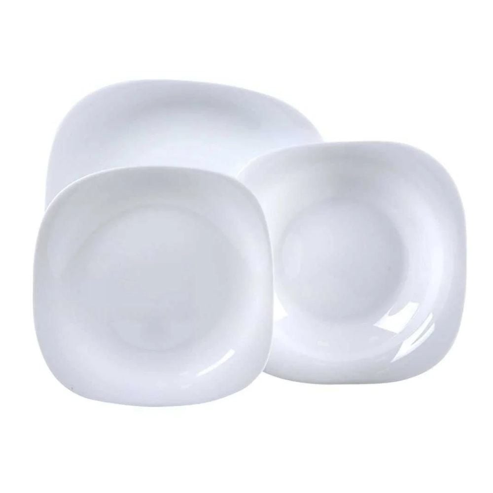 Aparelho De Jantar Opaline Plaza Nadir 12 Peças - Branco