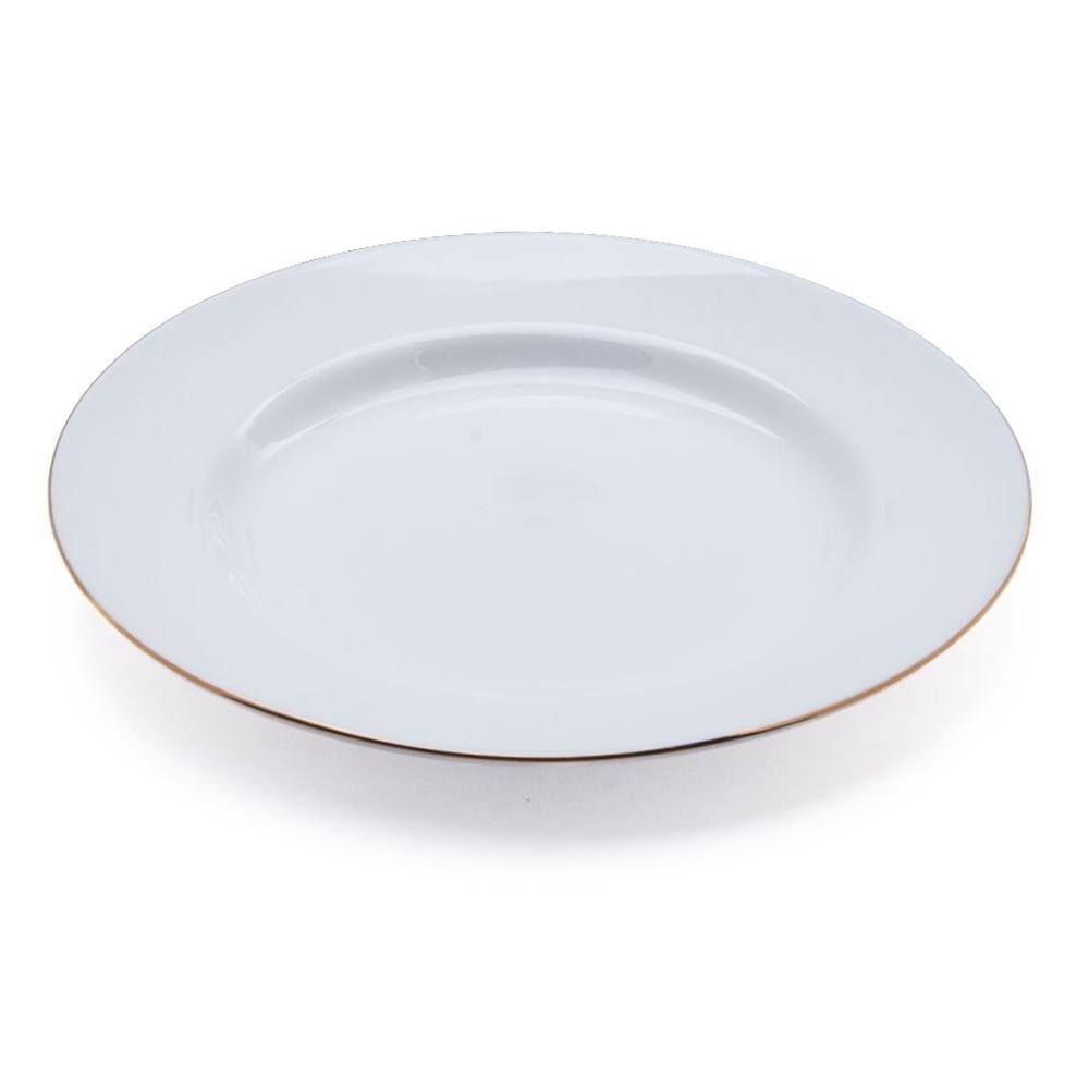 Jogo de Jantar Porcelana com Filete de Ouro Imperial Havan Casa - 20 Peças