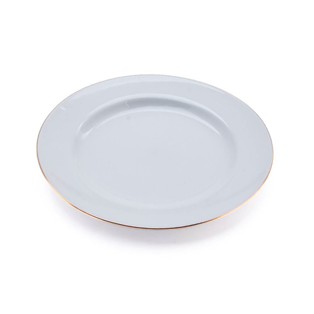 Jogo de Jantar Porcelana com Filete de Ouro Imperial Havan Casa - 20 Peças