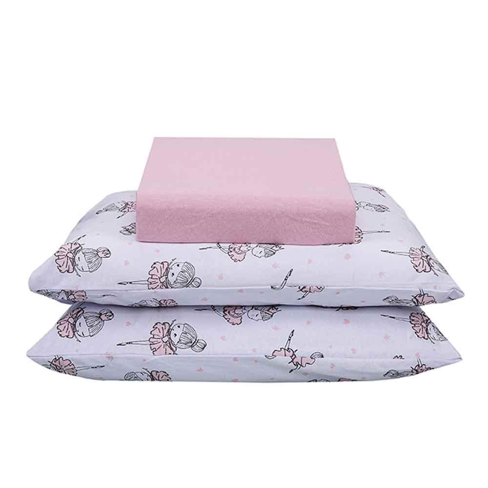Jogo De Lençol 70X130cm Com 02 Fronhas - Bailarina