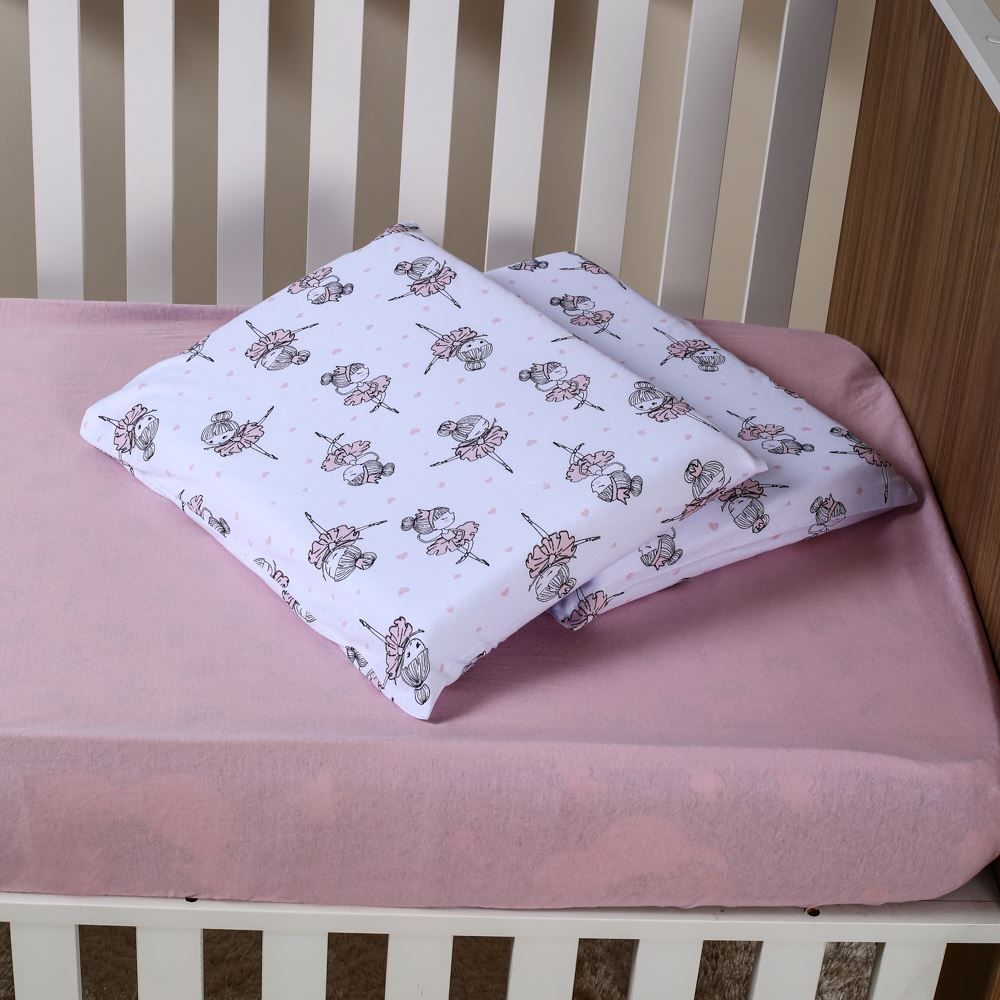 Jogo De Cama Bebê 100% Algodão Havan Baby 3 Pçs - Bailarina