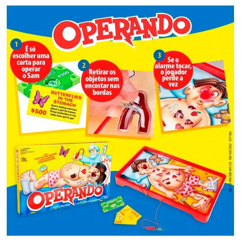 Jogo De Mesa Operando Clássico Hasbro - B2176