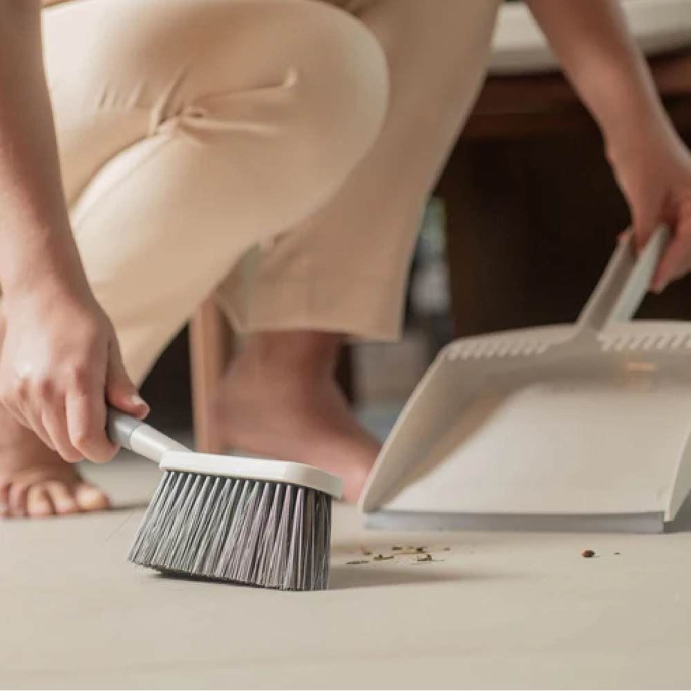 Jogo De Pá Para Lixo Com Escova De Limpeza Flow Ou - 2 Peças