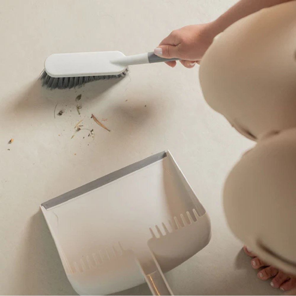 Jogo De Pá Para Lixo Com Escova De Limpeza Flow Ou - 2 Peças