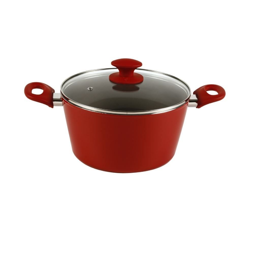 Jogo De Panelas De Indução Montreal Havan Casa 5 Peças - Carmim