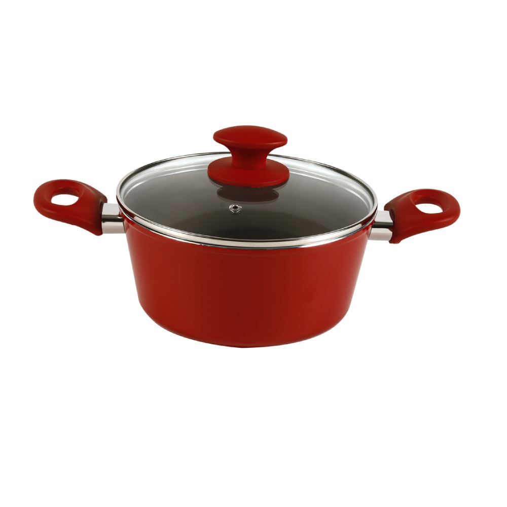 Jogo De Panelas De Indução Montreal Havan Casa 5 Peças - Carmim