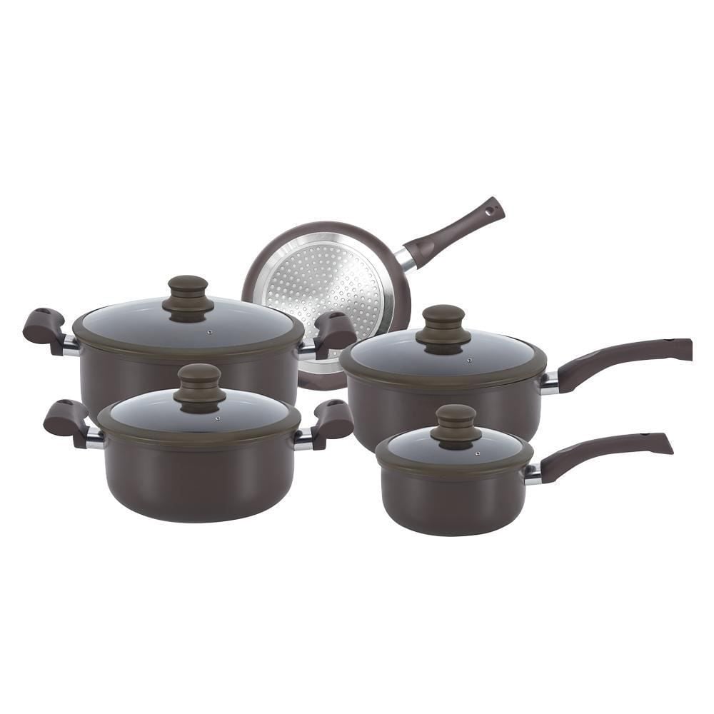 Jogo de Panelas a Indução Carmin Hauskraft - 5 Peças