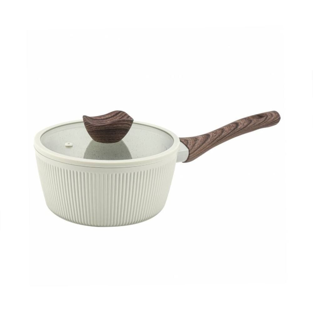 Jogo de Panelas Elegance Indução Havan Casa 5 Peças - Baunilha 