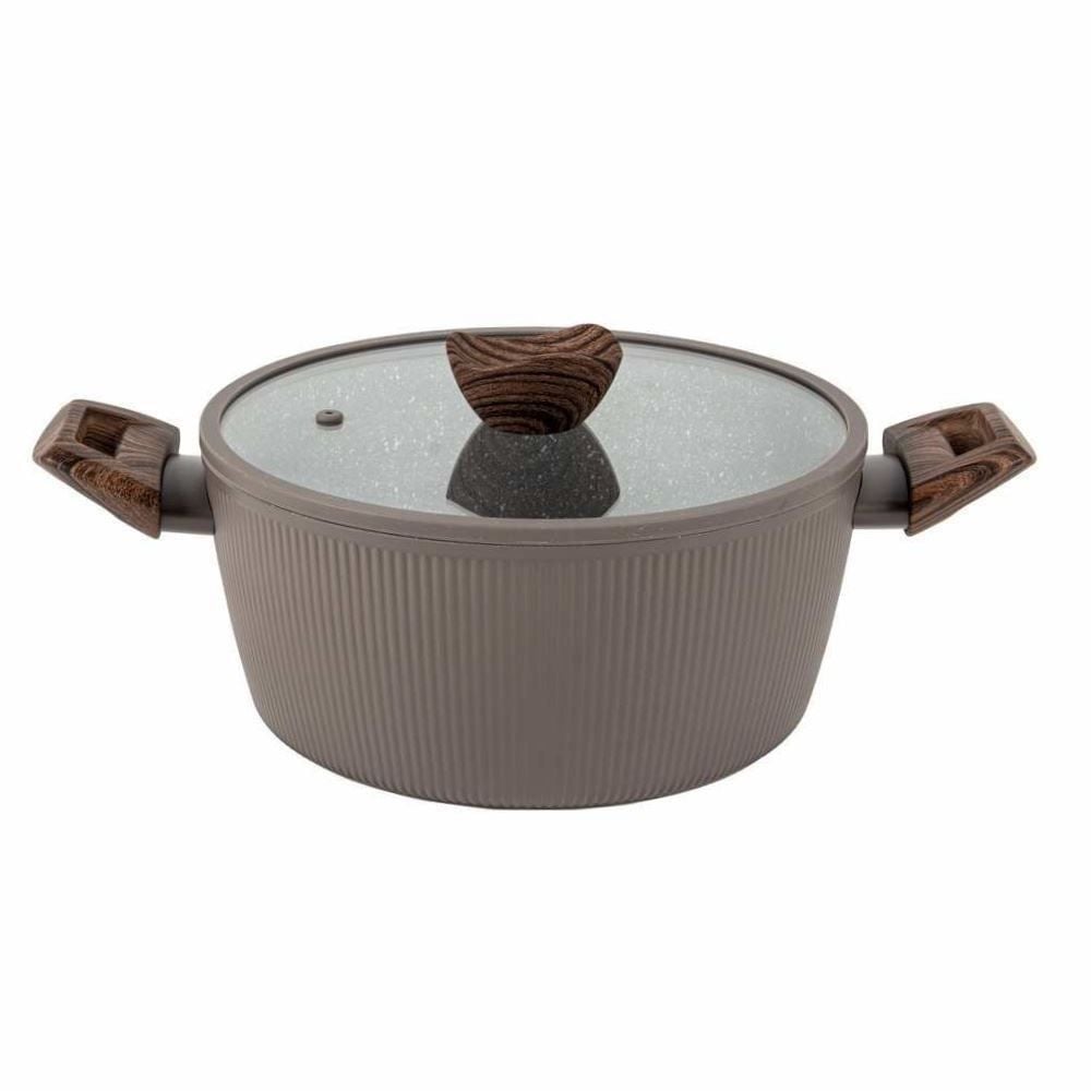 Jogo de Panelas Elegance Indução Havan Casa 5 Peças - Chocolate