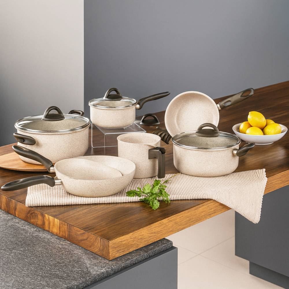 Jogo de Panelas Suprema Brinox 7 Peças - Vanilla