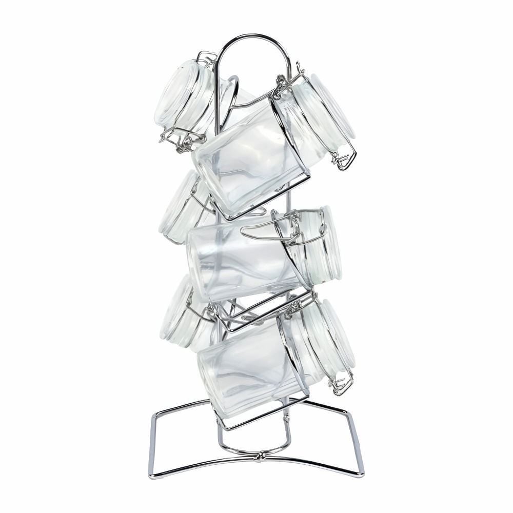 Jogo De Porta Condimentos Com Suporte Havan Casa - 6 Peças