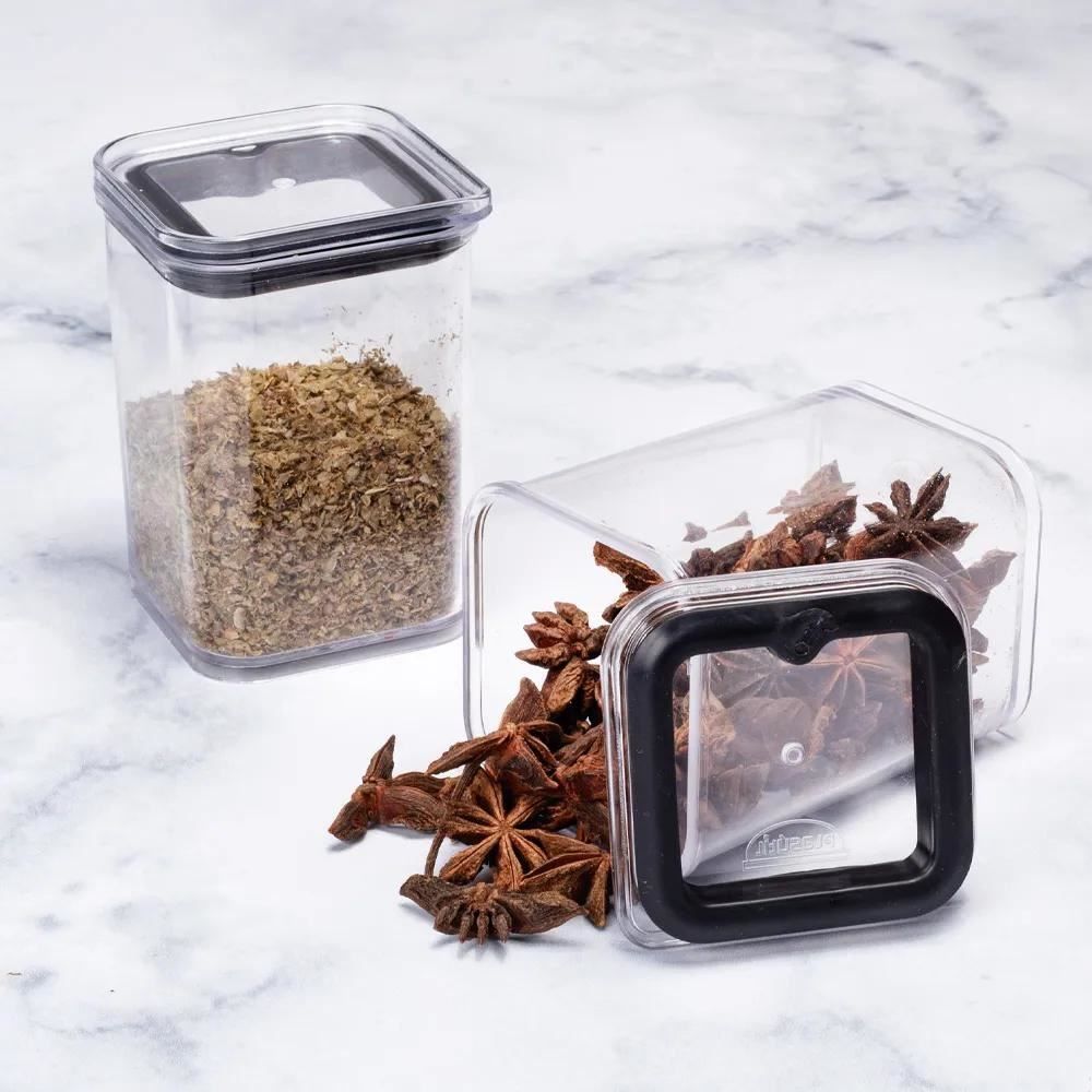 Jogo De Porta Condimentos Cristal Com Suporte Plasútil - 7 Peças