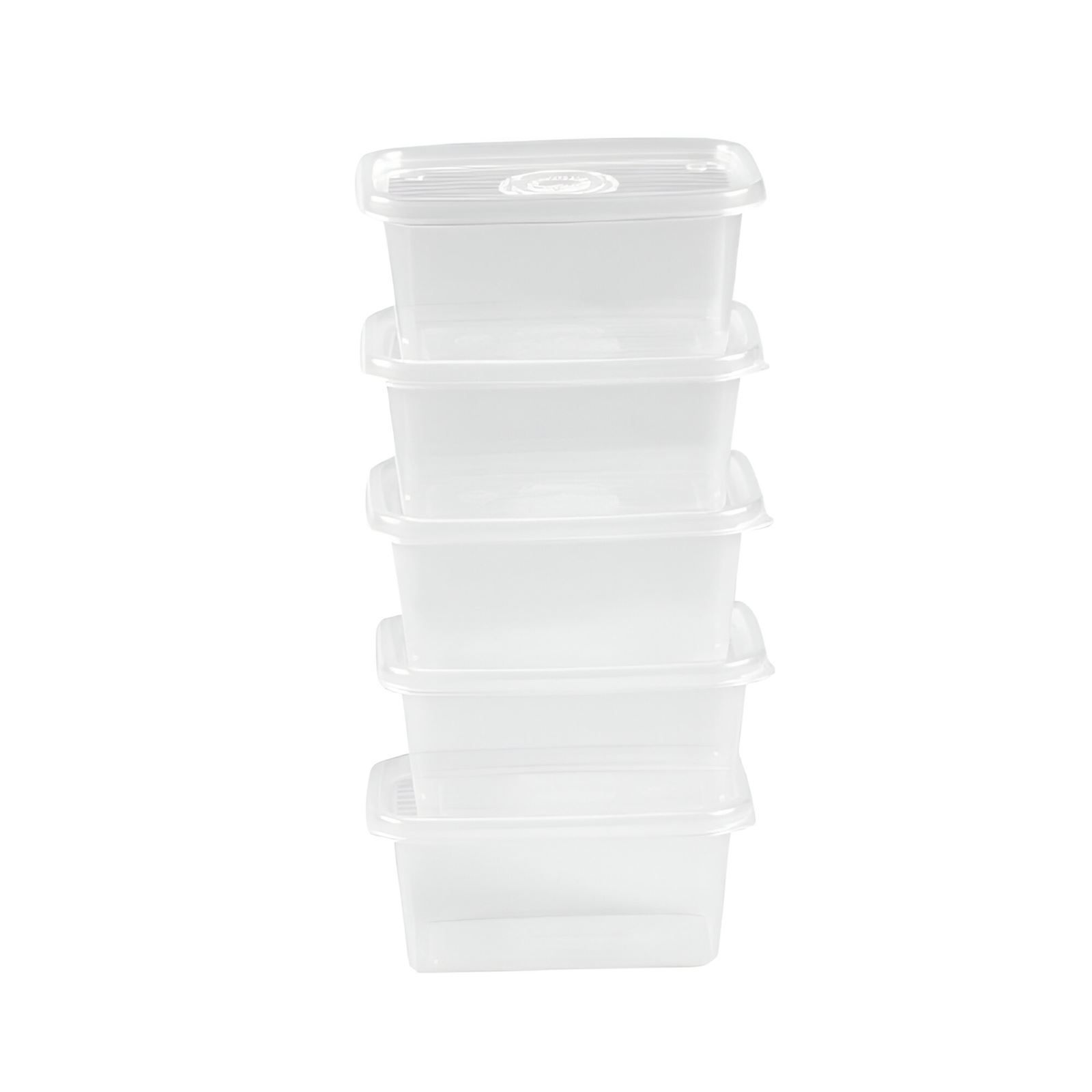 Jogo De Potes Retangular Pop Plasútil 380Ml - 5 Peças