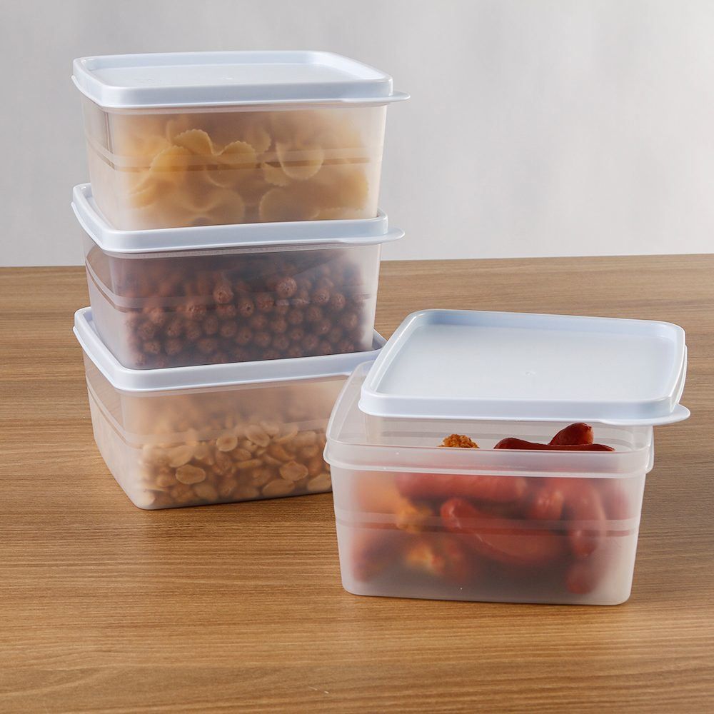 Jogo De Potes Herméticos Essencial Dup 1 Litro - 4 Peças