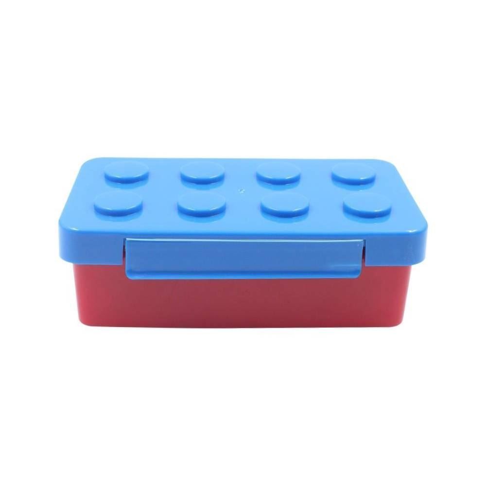 Jogo De Potes Lancheira Blocos De Montar Havan Casa 3 Peças - Lego