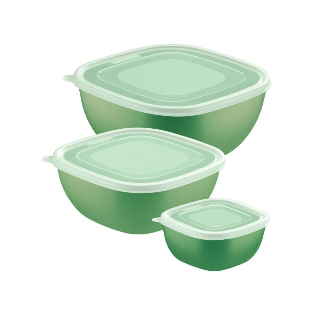Jogo De Potes Mixcolor Tramontina 3 Peças - Sálvia