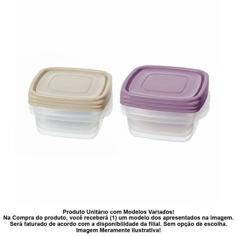 Jogo de Potes Fácil Sanremo 530Ml 3 Peças - Sortido